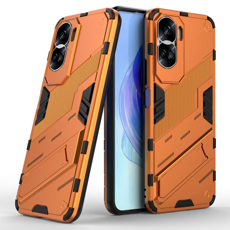 Honor 90 Lite Hybrid Håndværker Cover m. Kickstand - Orange