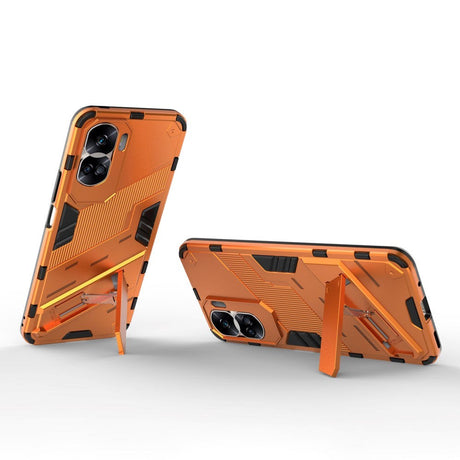 Honor 90 Lite Hybrid Håndværker Cover m. Kickstand - Orange