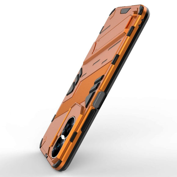 Honor 90 Lite Hybrid Håndværker Cover m. Kickstand - Orange