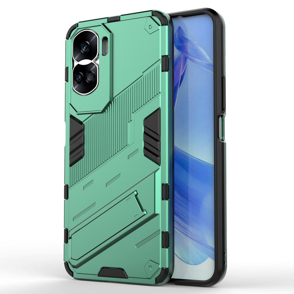 Honor 90 Lite Hybrid Håndværker Cover m. Kickstand - Grøn