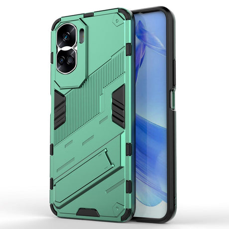 Honor 90 Lite Hybrid Håndværker Cover m. Kickstand - Grøn