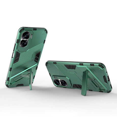 Honor 90 Lite Hybrid Håndværker Cover m. Kickstand - Grøn