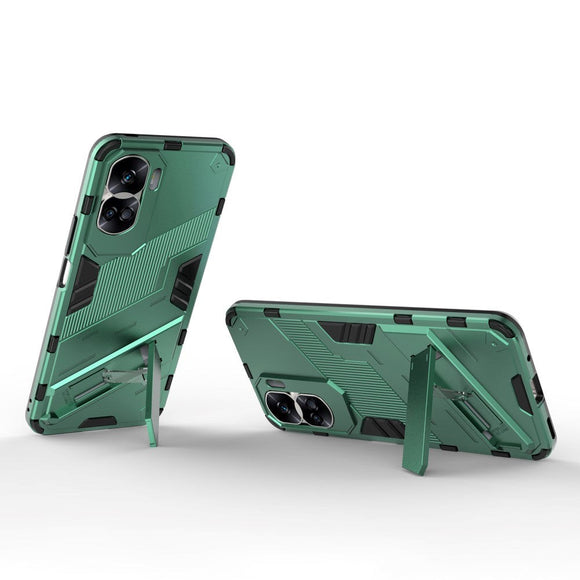 Honor 90 Lite Hybrid Håndværker Cover m. Kickstand - Grøn