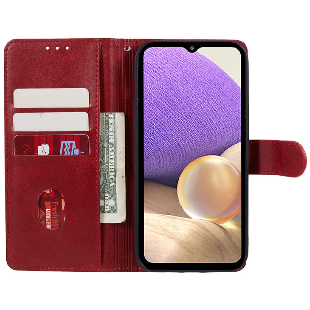 Samsung Galaxy M34 (5G) / F34 (5G) Læder Cover m. Pung og Strop - Rød