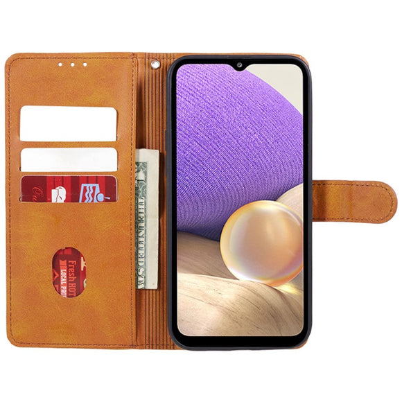 Samsung Galaxy M34 (5G) / F34 (5G) Læder Cover m. Pung og Strop - Brun