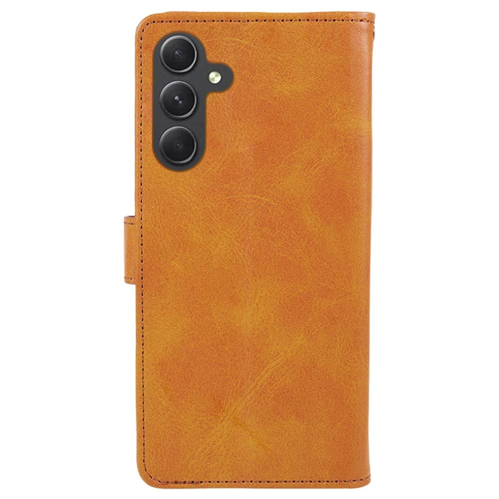 Samsung Galaxy M34 (5G) / F34 (5G) Læder Cover m. Pung og Strop - Brun