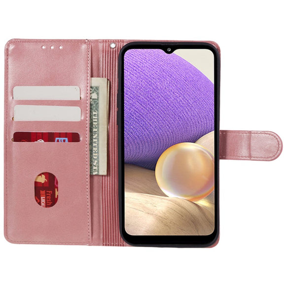 Samsung Galaxy M34 (5G) / F34 (5G) Læder Cover m. Pung og Strop - Rose Gold
