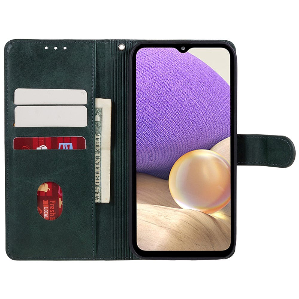 Samsung Galaxy M34 (5G) / F34 (5G) Læder Cover m. Pung og Strop - Mørkegrøn
