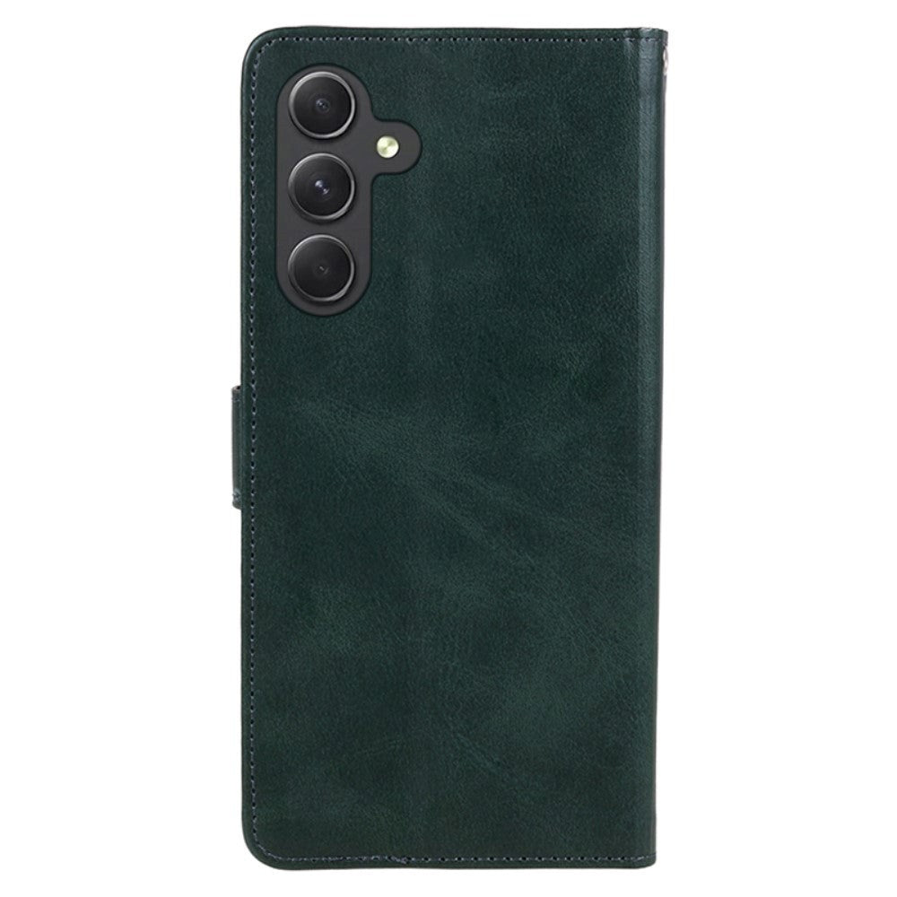 Samsung Galaxy M34 (5G) / F34 (5G) Læder Cover m. Pung og Strop - Mørkegrøn
