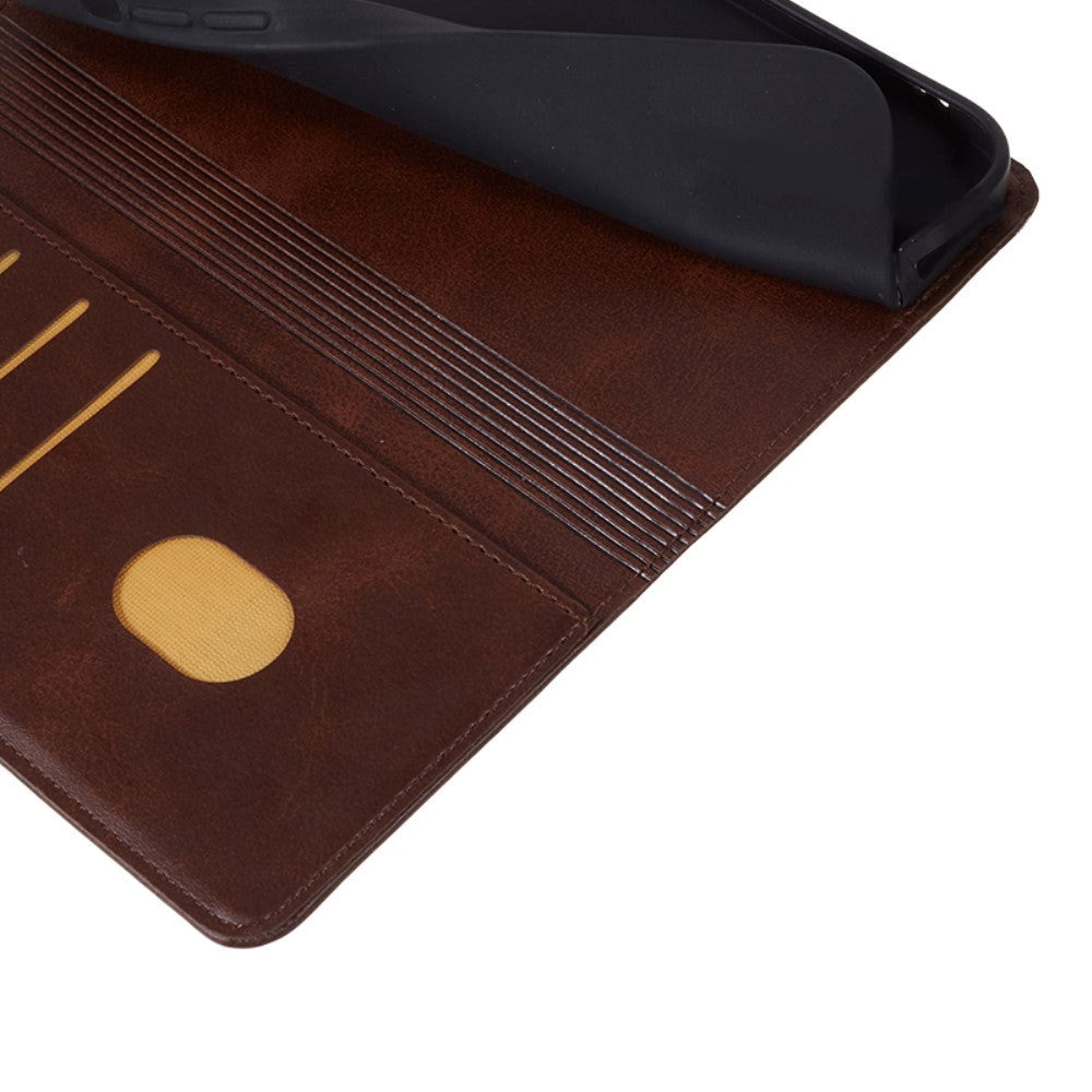 Samsung Galaxy M34 (5G) / F34 (5G) Læder Cover m. Pung og Strop - Mørkebrun