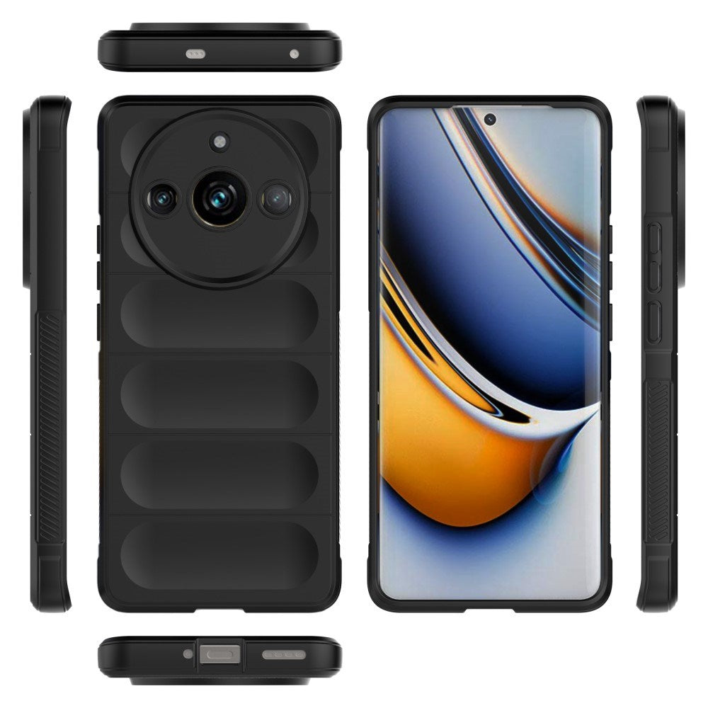 EIDERWOOD Realme 11 Pro+ 5G / 11 Pro 5G Fleksibelt Plastik Cover - Sort