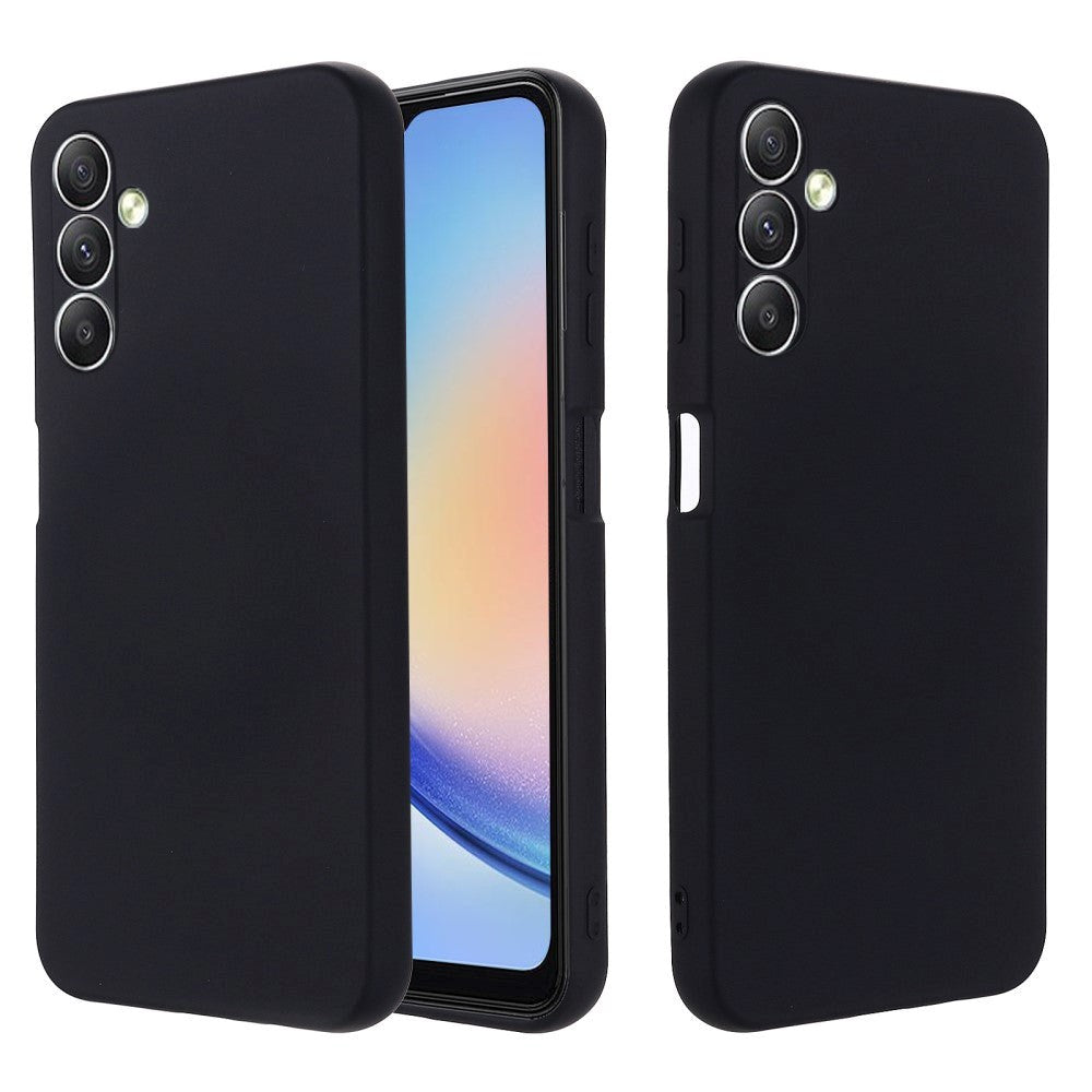 Samsung Galaxy M34 (5G) / F34 (5G) Liquid Silikone Cover m. Strop - Sort