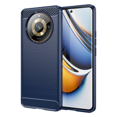 Realme 11 Pro+ 5G / 11 Pro 5G Brushed Carbon Cover - Blå
