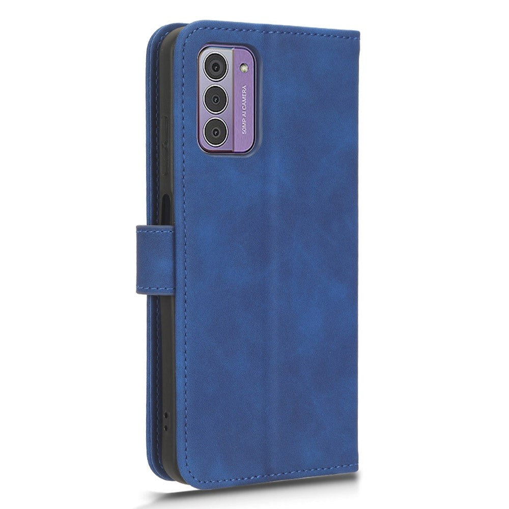 Nokia G42 Læder Cover m. Kortholder & Ståfunktion - Blå