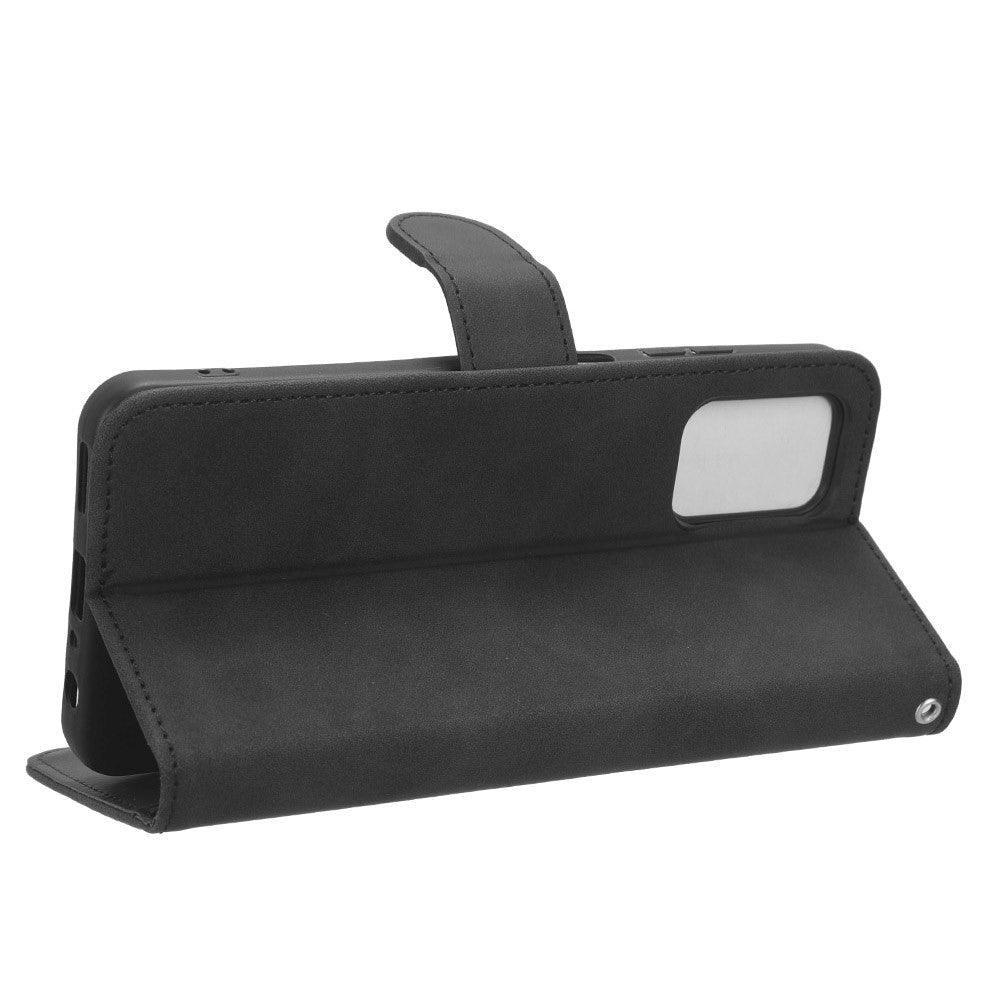 Nokia G42 Læder Cover m. Kortholder & Ståfunktion - Sort