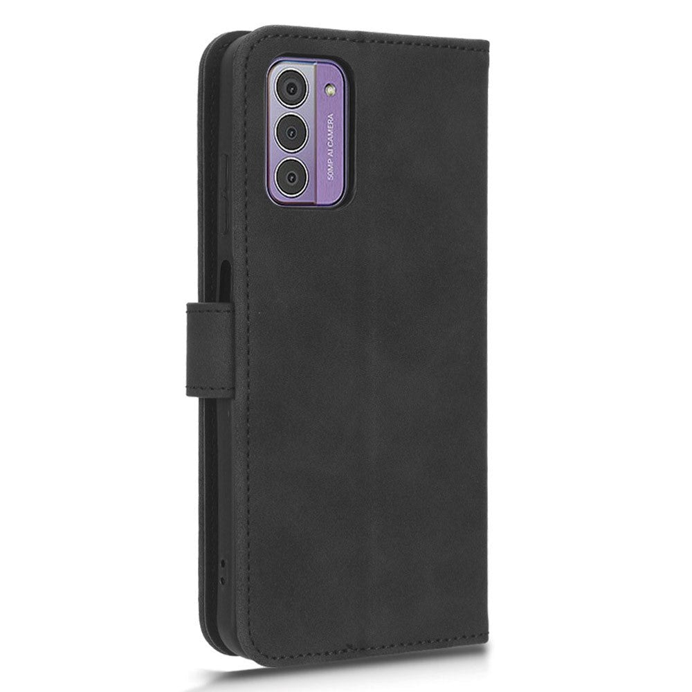 Nokia G42 Læder Cover m. Kortholder & Ståfunktion - Sort