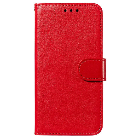Xiaomi Redmi 12C Læder Cover m. Pung og Strop - Rød