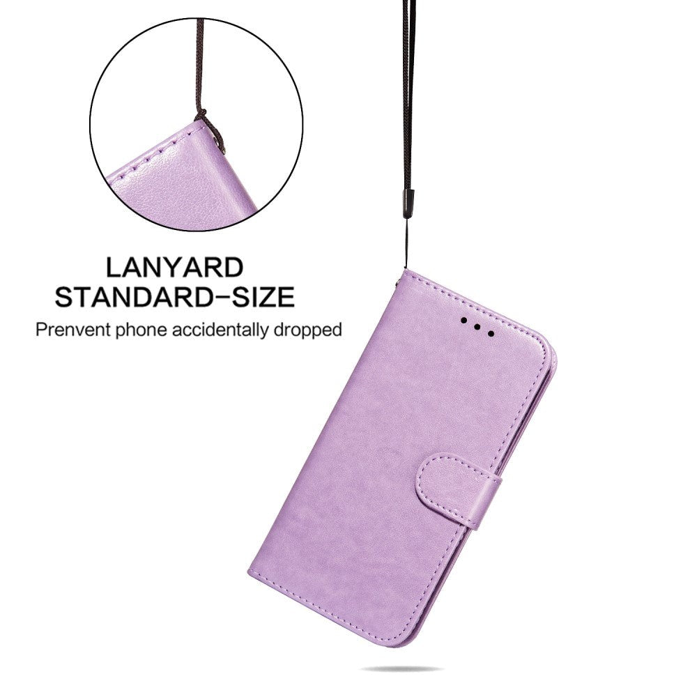 Xiaomi Redmi 12C Læder Cover m. Pung og Strop - Lilla