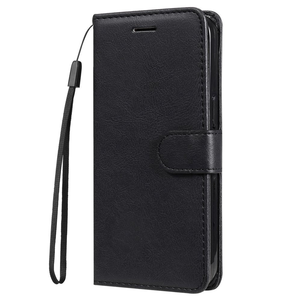 Honor 90 Lite Læder Cover m. Pung og Strop - Sort