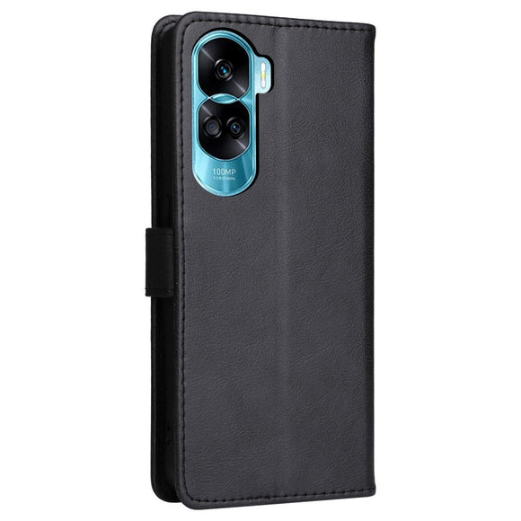 Honor 90 Lite Læder Cover m. Pung og Strop - Sort