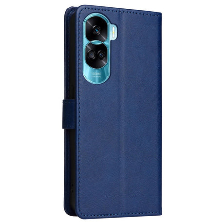 Honor 90 Lite Læder Cover m. Pung og Strop - Blå
