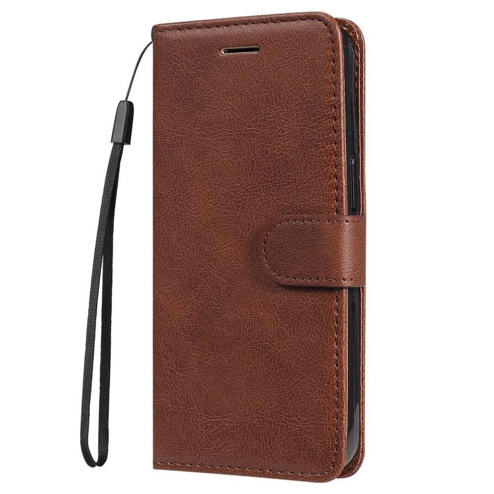 Honor 90 Lite Læder Cover m. Pung og Strop - Brun