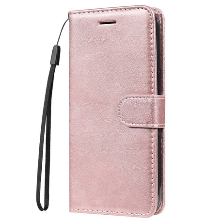 Honor 90 Lite Læder Cover m. Pung og Strop - Rose Gold