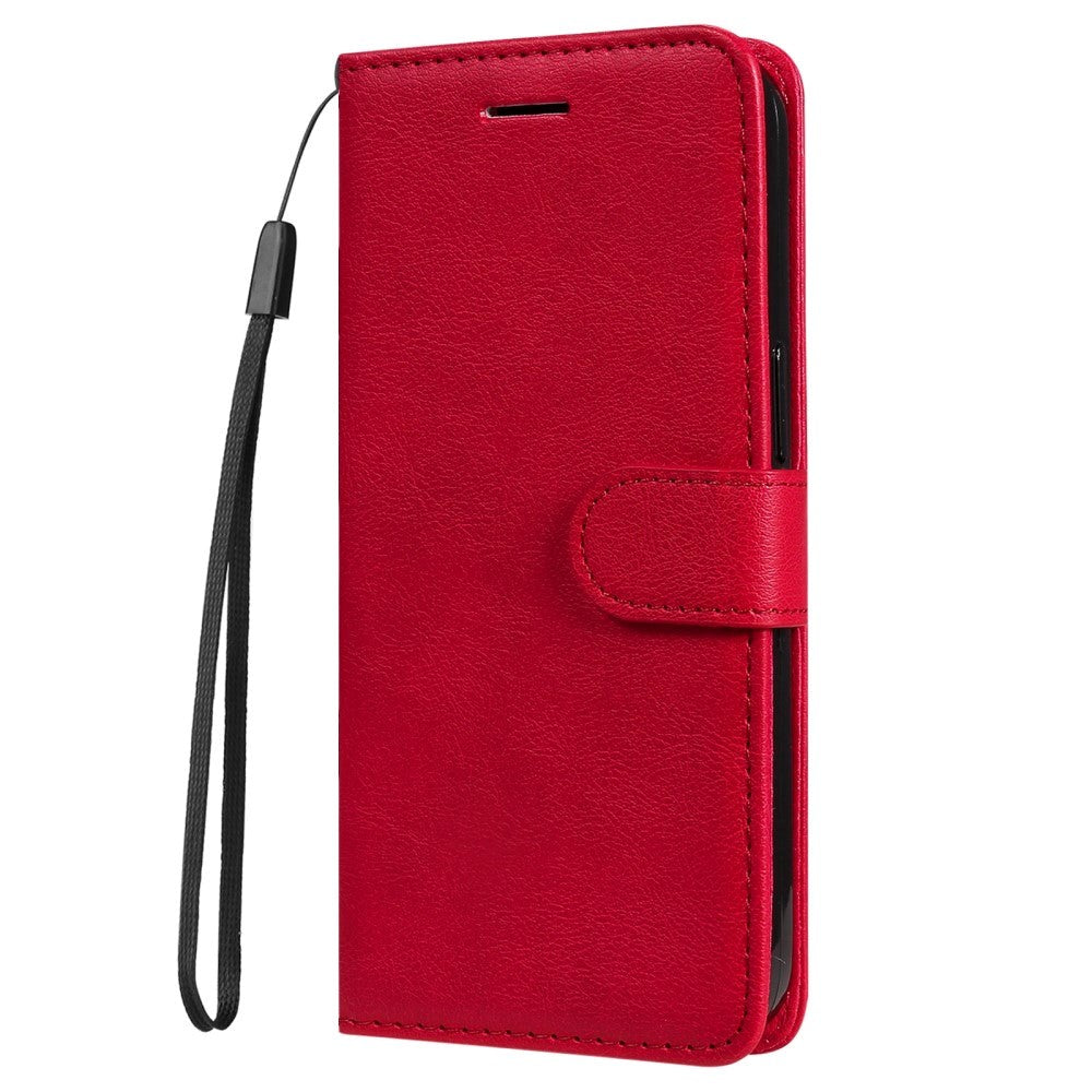 Honor 90 Lite Læder Cover m. Pung og Strop - Rød