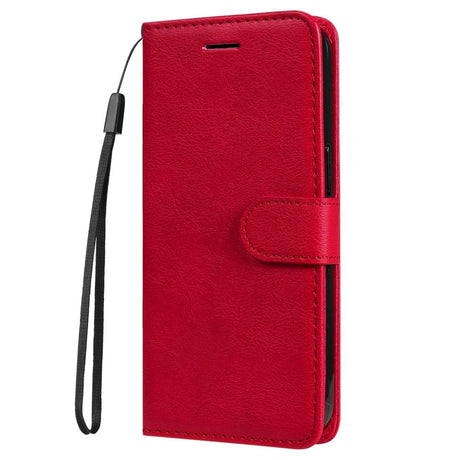 Honor 90 Lite Læder Cover m. Pung og Strop - Rød