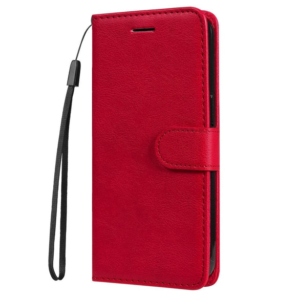 Honor 90 Lite Læder Cover m. Pung og Strop - Rød