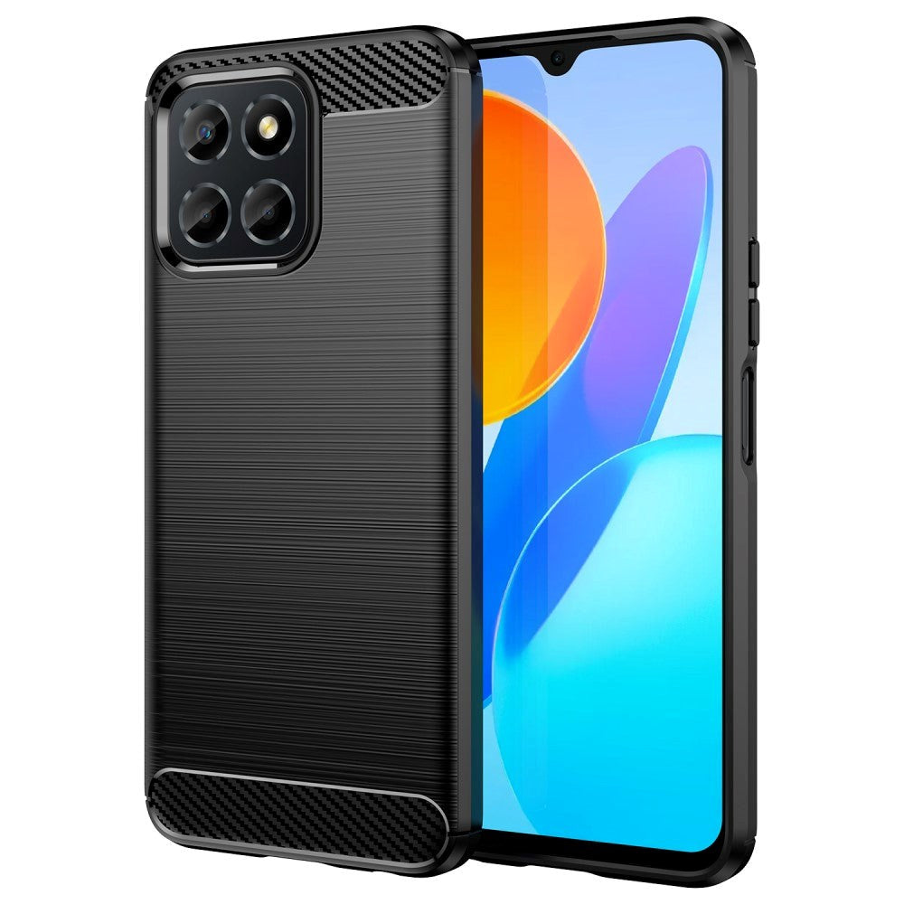 Honor 70 Lite Brushed Carbon Cover - Sort