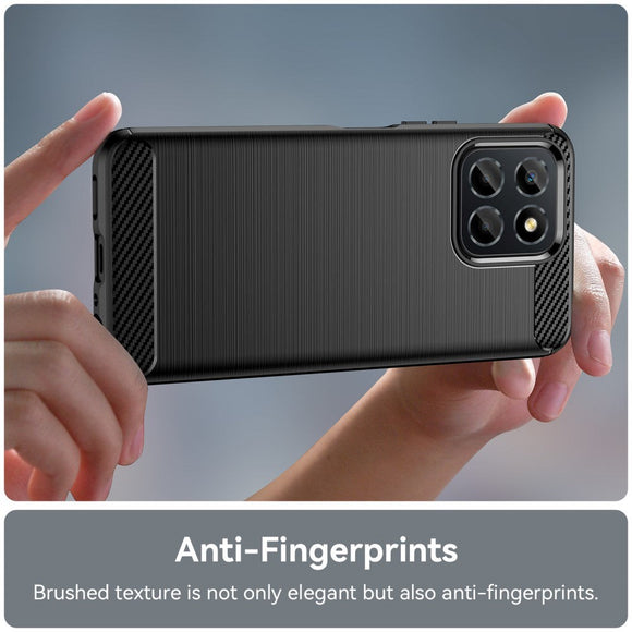 Honor 70 Lite Brushed Carbon Cover - Sort