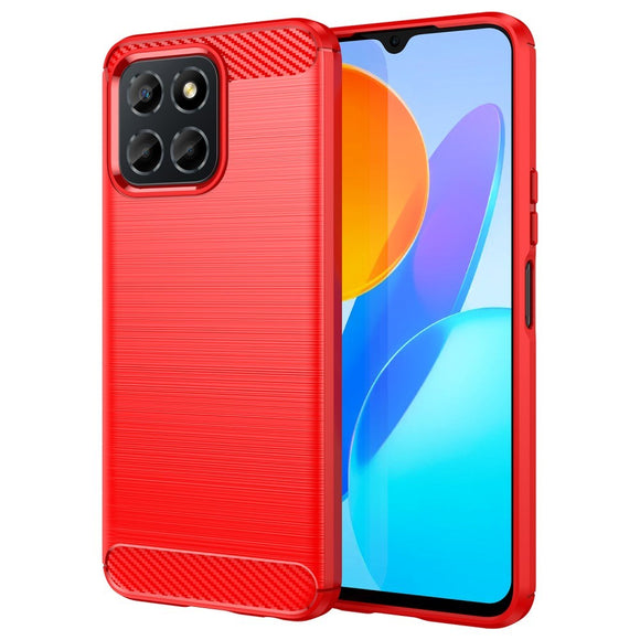 Honor 70 Lite Brushed Carbon Cover - Rød