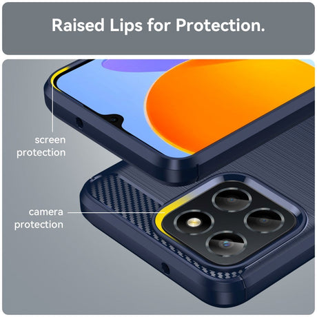 Honor 70 Lite Brushed Carbon Cover - Blå