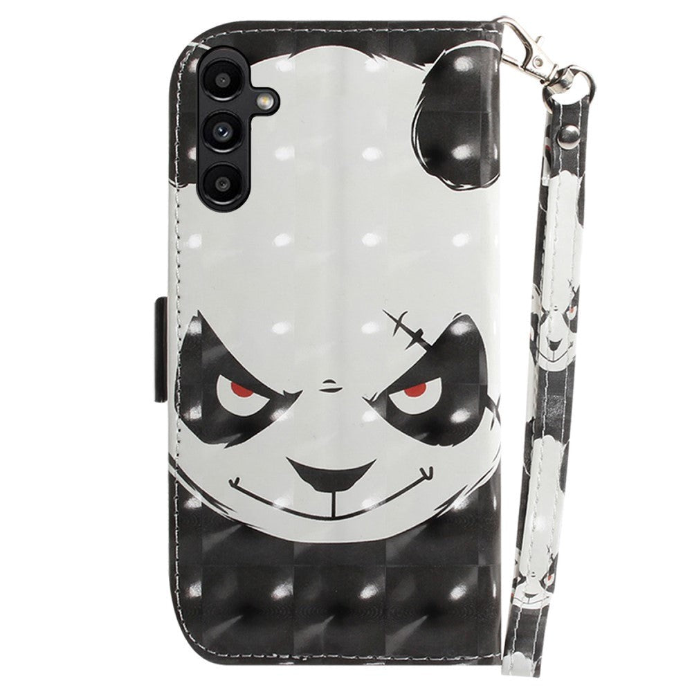 Samsung Galaxy A25 (5G) Læder Cover m. Print & Strop - Sur Panda