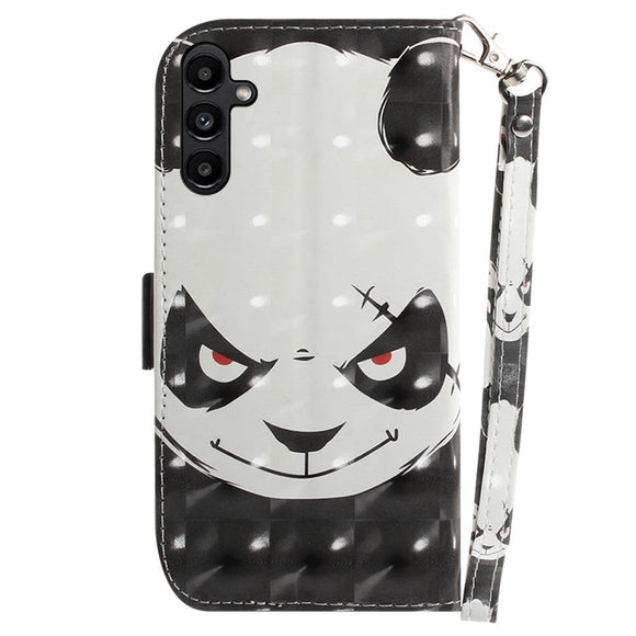Samsung Galaxy A25 (5G) Læder Cover m. Print & Strop - Sur Panda