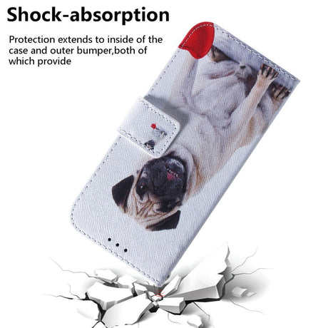Samsung Galaxy A25 (5G) Læder Cover m. Pung & Print - Hund med Hjerte