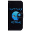 Samsung Galaxy A25 (5G) Læder Cover m. Pung & Print - "Don't Touch My Phone"