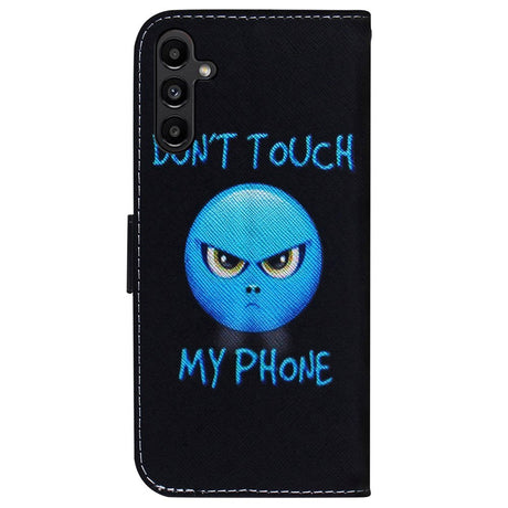 Samsung Galaxy A25 (5G) Læder Cover m. Pung & Print - "Don't Touch My Phone"