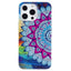 iPhone 15 Pro Selvlysende Fleksibelt Plastik Cover m. Print - Mandala Blomst