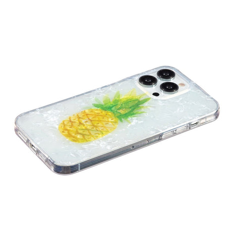iPhone 15 Pro Fleksibel Plastik Cover - Ananas