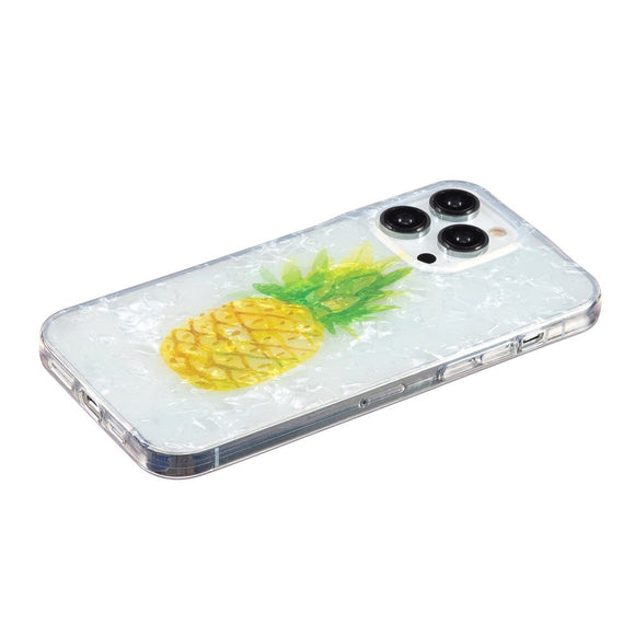 iPhone 15 Pro Fleksibel Plastik Cover - Ananas