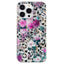 iPhone 15 Pro Fleksibel Plastik Cover - Leopard og Blomster Mønster