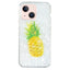iPhone 15 Fleksibel Plastik Cover - Ananas