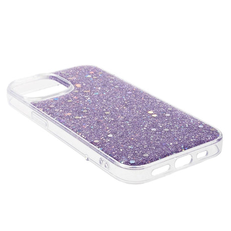 iPhone 15 Glitter Cover - Lilla