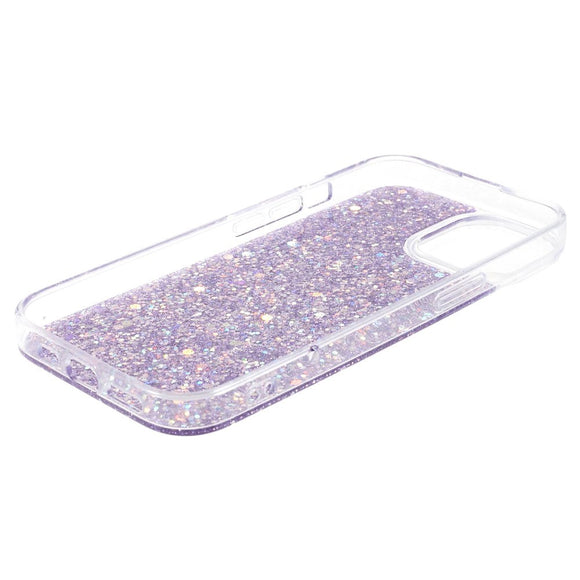 iPhone 15 Glitter Cover - Lilla