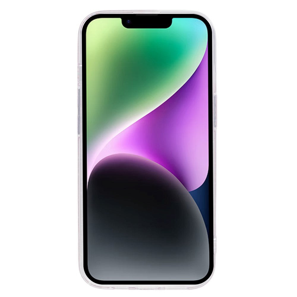iPhone 15 Plus Glitter Cover - Lyserød