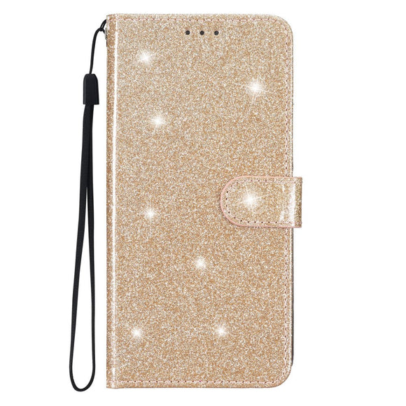Samsung Galaxy A25 (5G) Læder Cover m. Pung & Strop - Glimmer - Guld