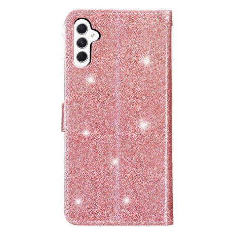 Samsung Galaxy A25 (5G) Læder Cover m. Pung & Strop - Glimmer - Rose Gold