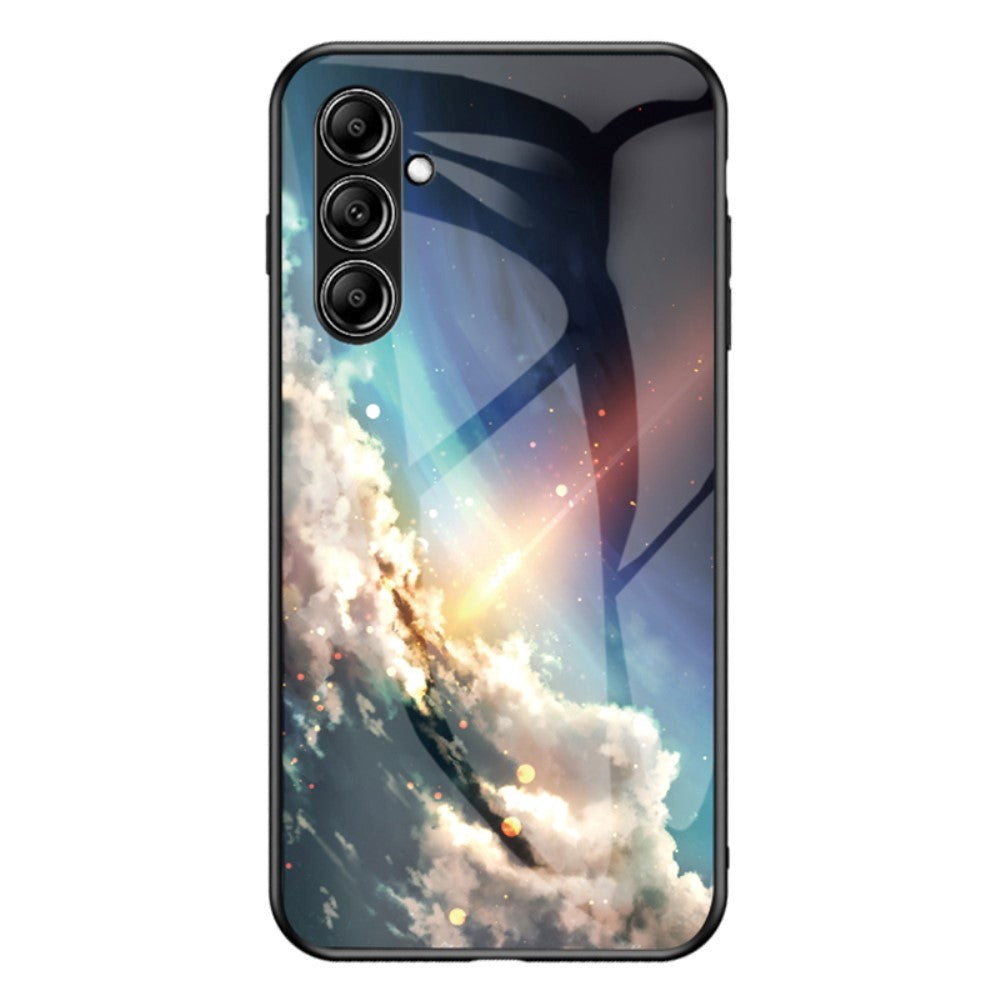 Samsung Galaxy S23 FE Plastik Cover m. Glasbagside - Farverig Himmel